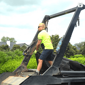 Skip Bin Pickup from Tamahere Home (Reel)